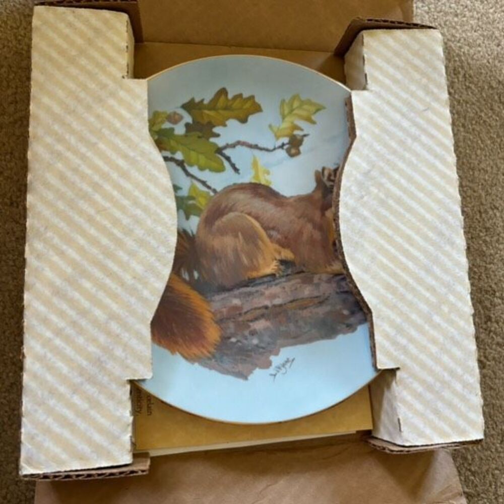 Natures Heritage Plate VI Fox Squirrel Collector Plate